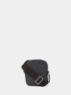 Osprey London Black The Jacob Leather Phone Bag