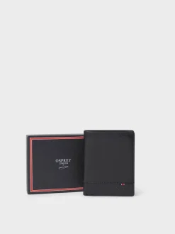 Osprey London Black The London Leather Wallet with Coin Pocket