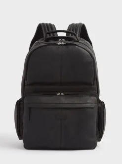 Osprey London Black The Lockton Leather Backpack