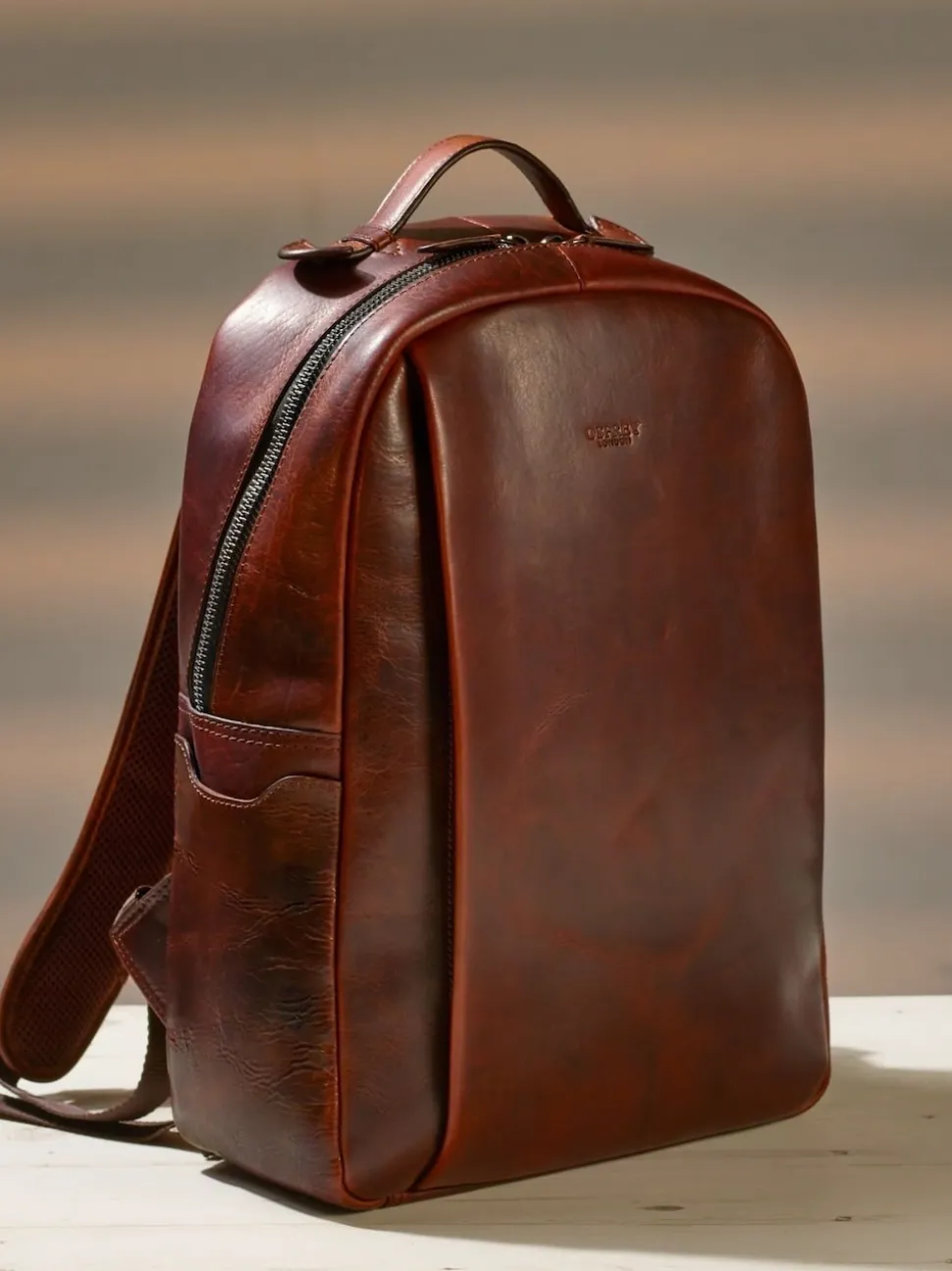 Osprey London Brown Carter Saddle Leather Backpack
