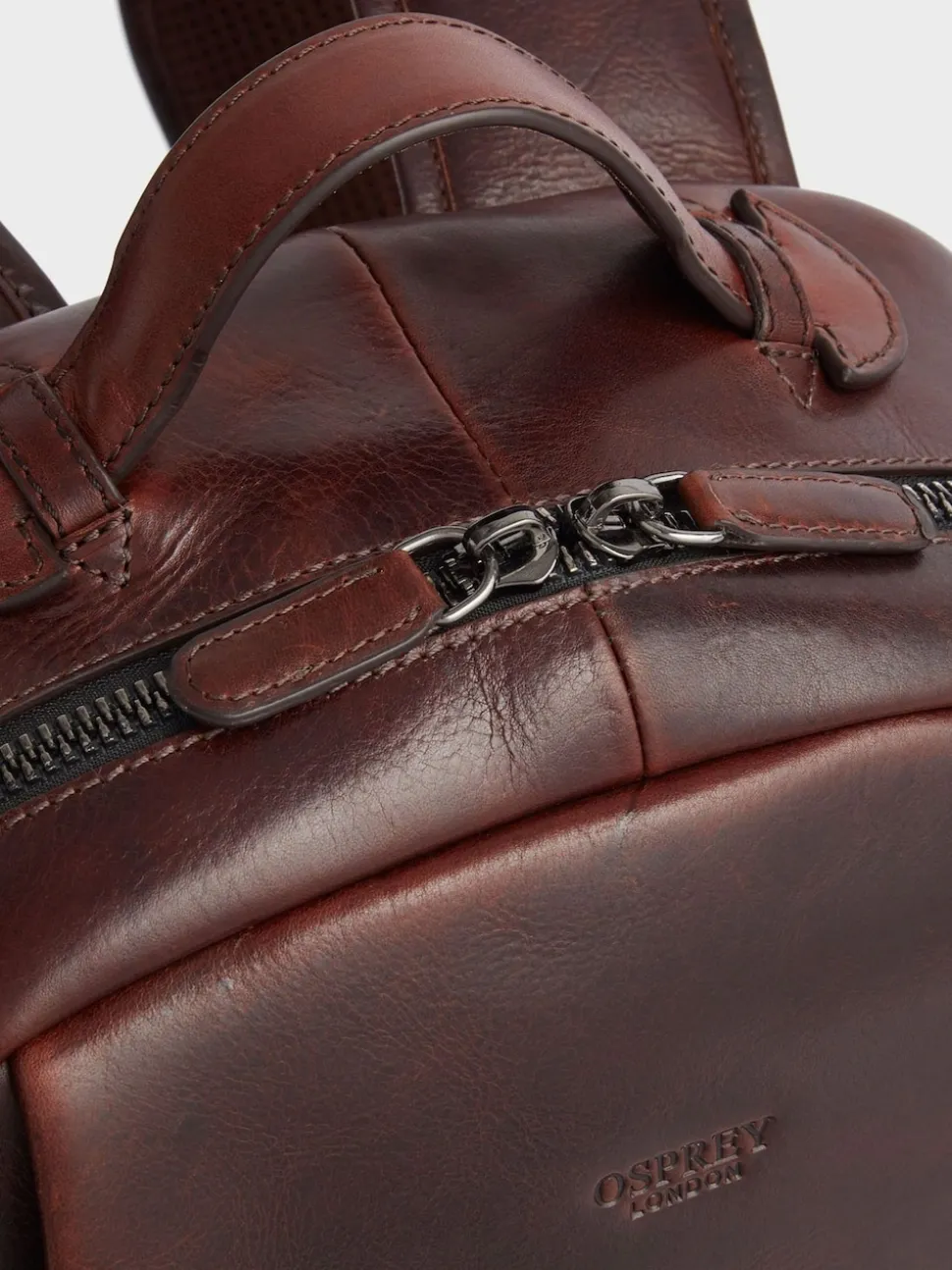 Osprey London Brown Carter Saddle Leather Backpack