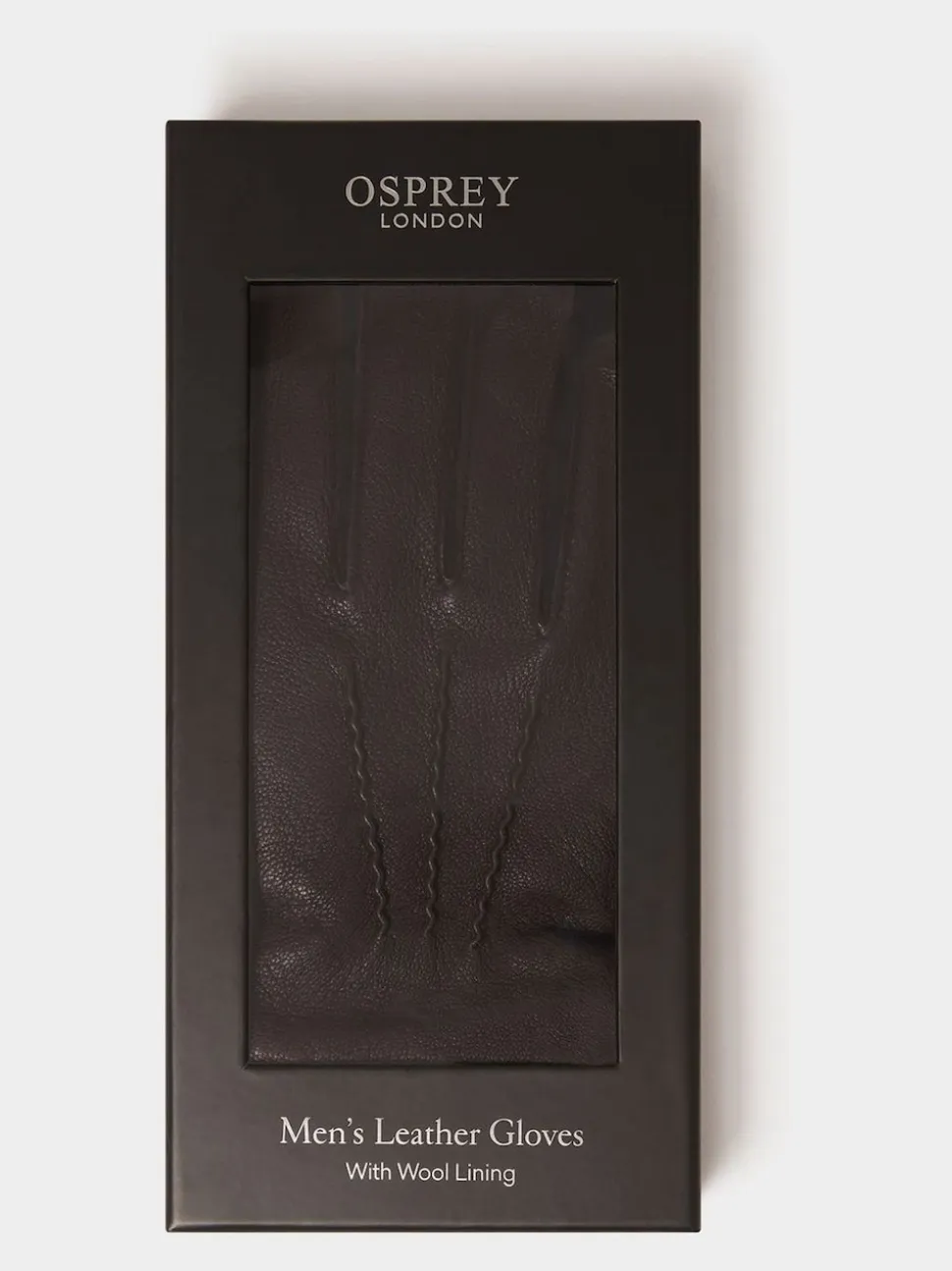 Osprey London Brown The Alfie Leather Gloves