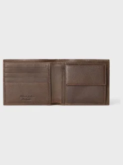 Osprey London Brown The Compass Leather Coin Wallet