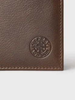 Osprey London Brown The Compass Leather Coin Wallet