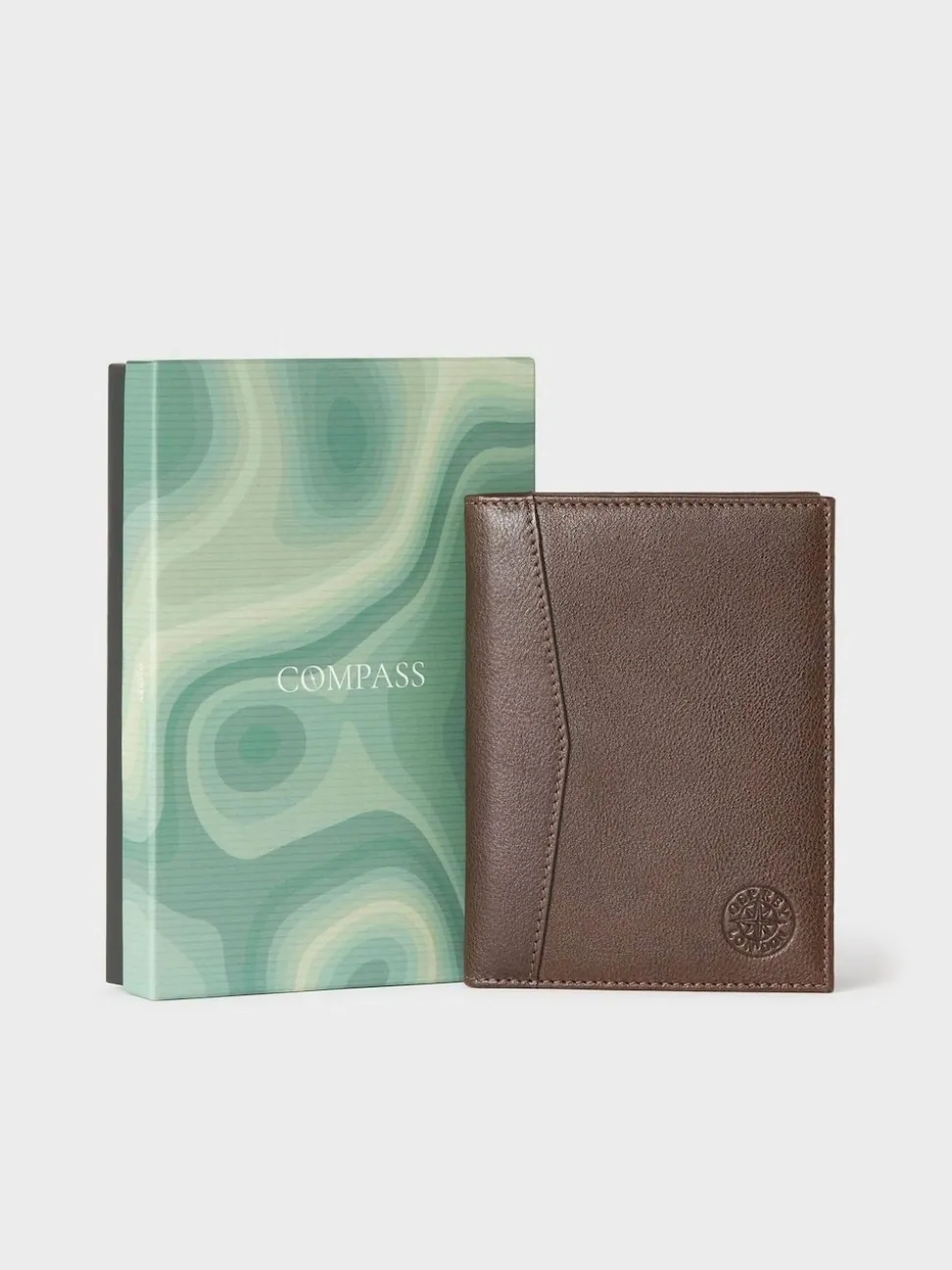 Osprey London Brown The Compass Leather Passport Holder