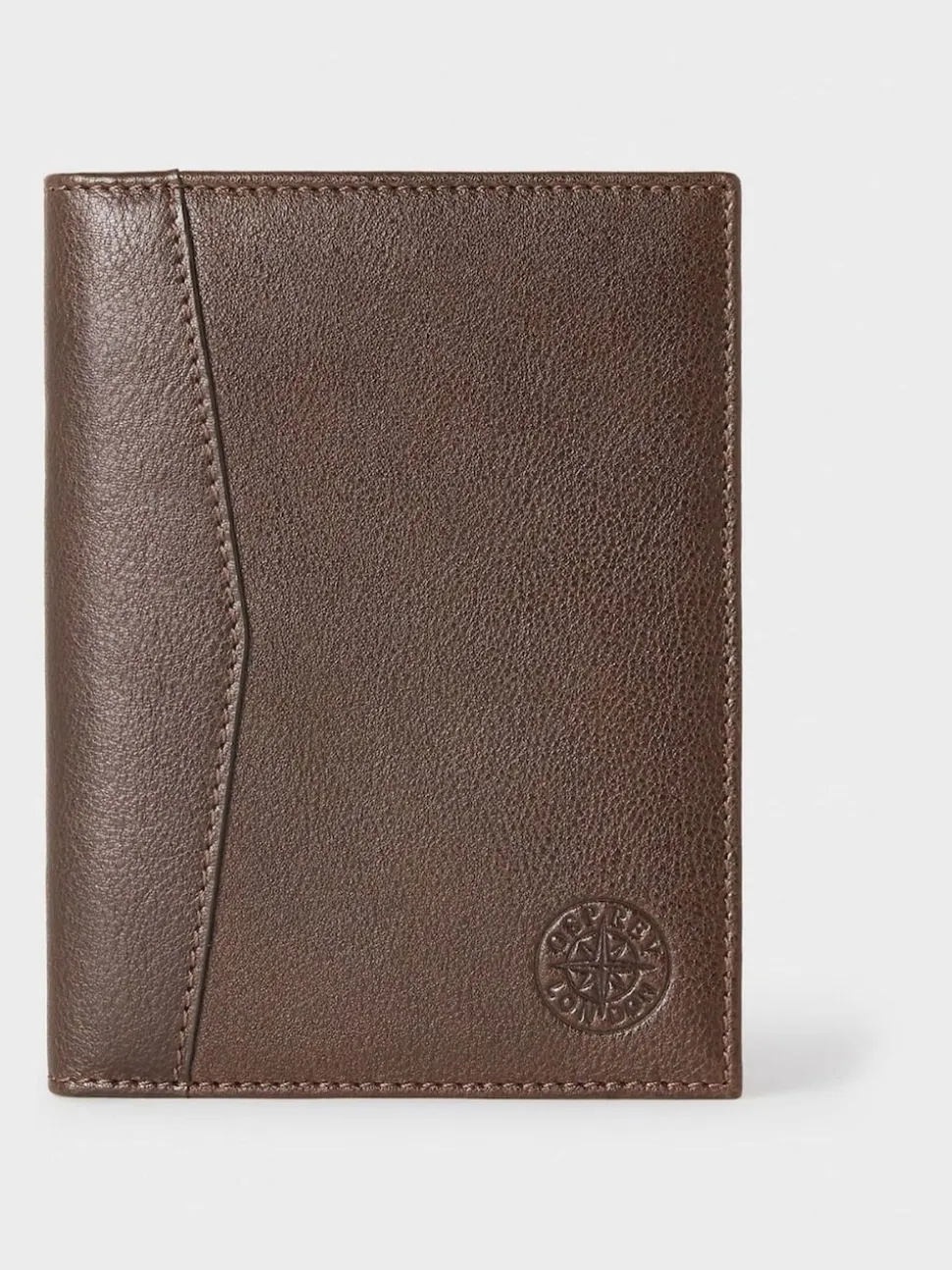Osprey London Brown The Compass Leather Passport Holder