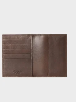 Osprey London Brown The Compass Leather Passport Holder