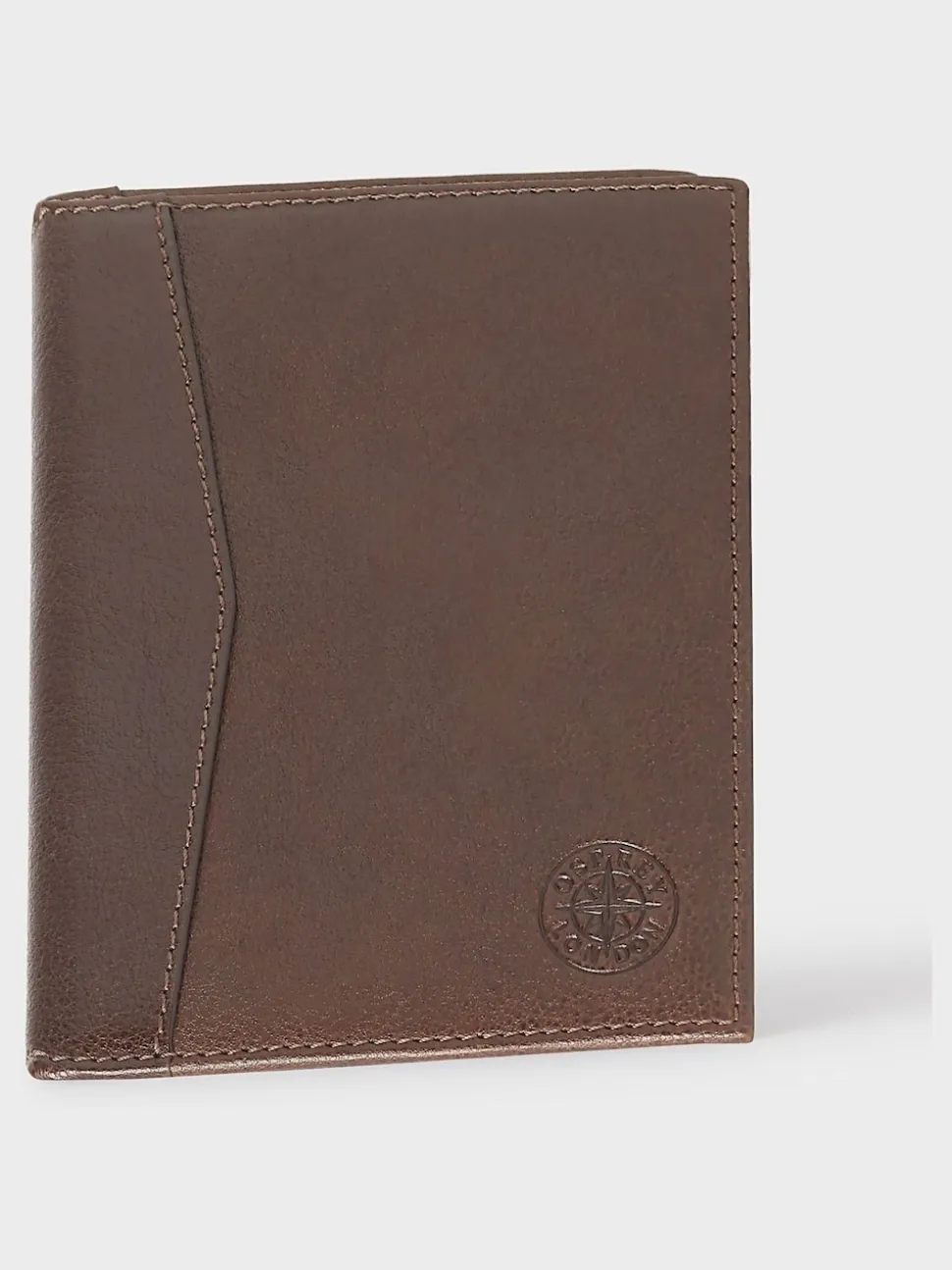 Osprey London Brown The Compass Leather Passport Holder