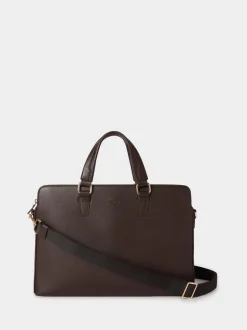 Osprey London Brown The Mercury Leather Laptop Bag