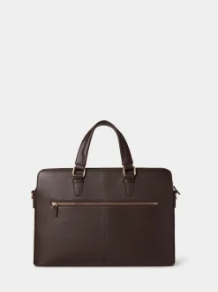 Osprey London Brown The Mercury Leather Laptop Bag