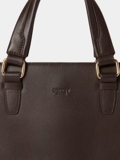 Osprey London Brown The Mercury Leather Laptop Bag
