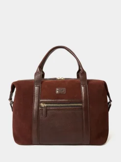 Osprey London Brown The Mocha Suede Holdall Bag