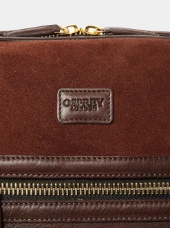 Osprey London Brown The Mocha Suede Holdall Bag