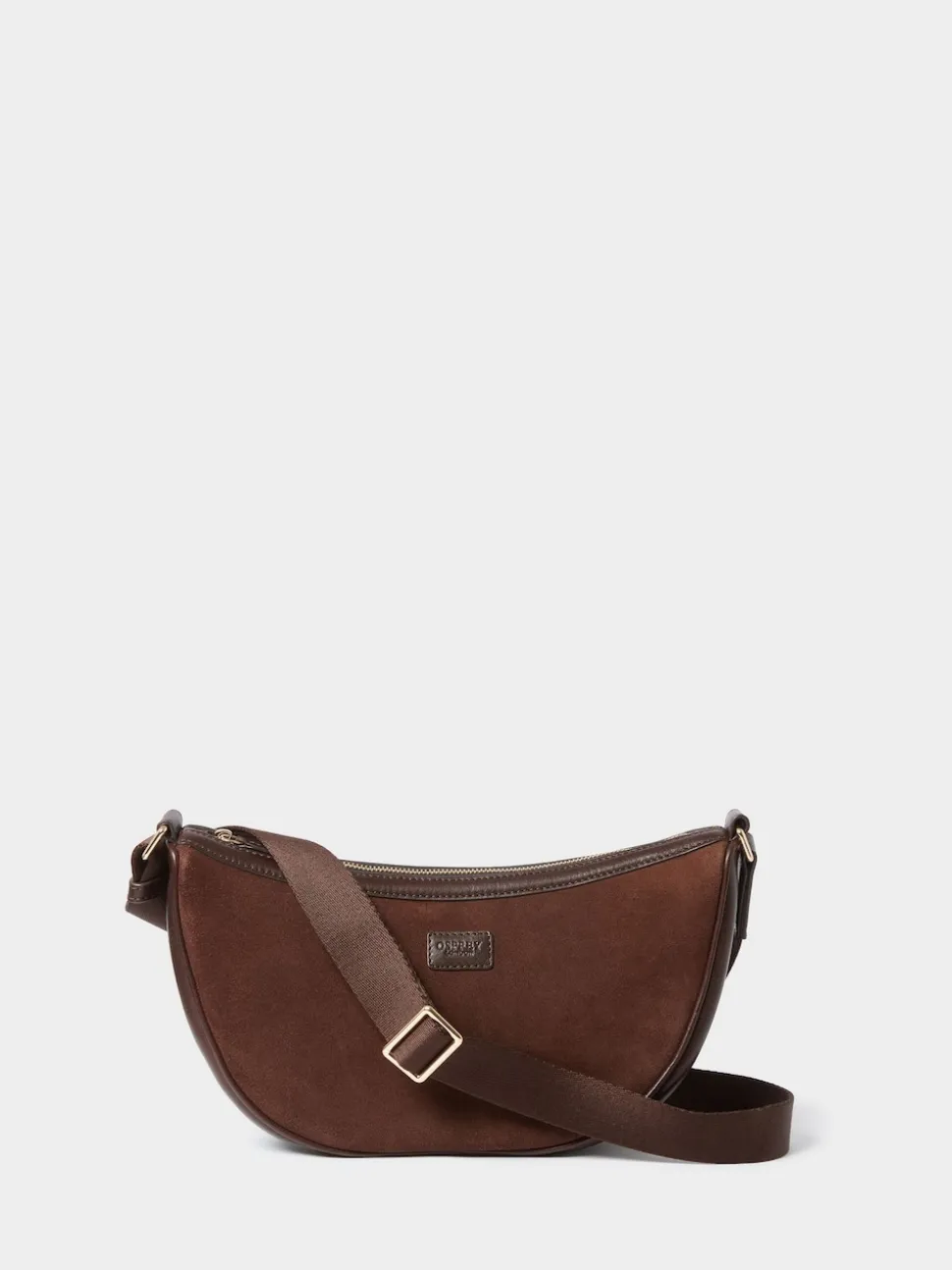 Osprey London Brown The Mocha Suede Sling Bag