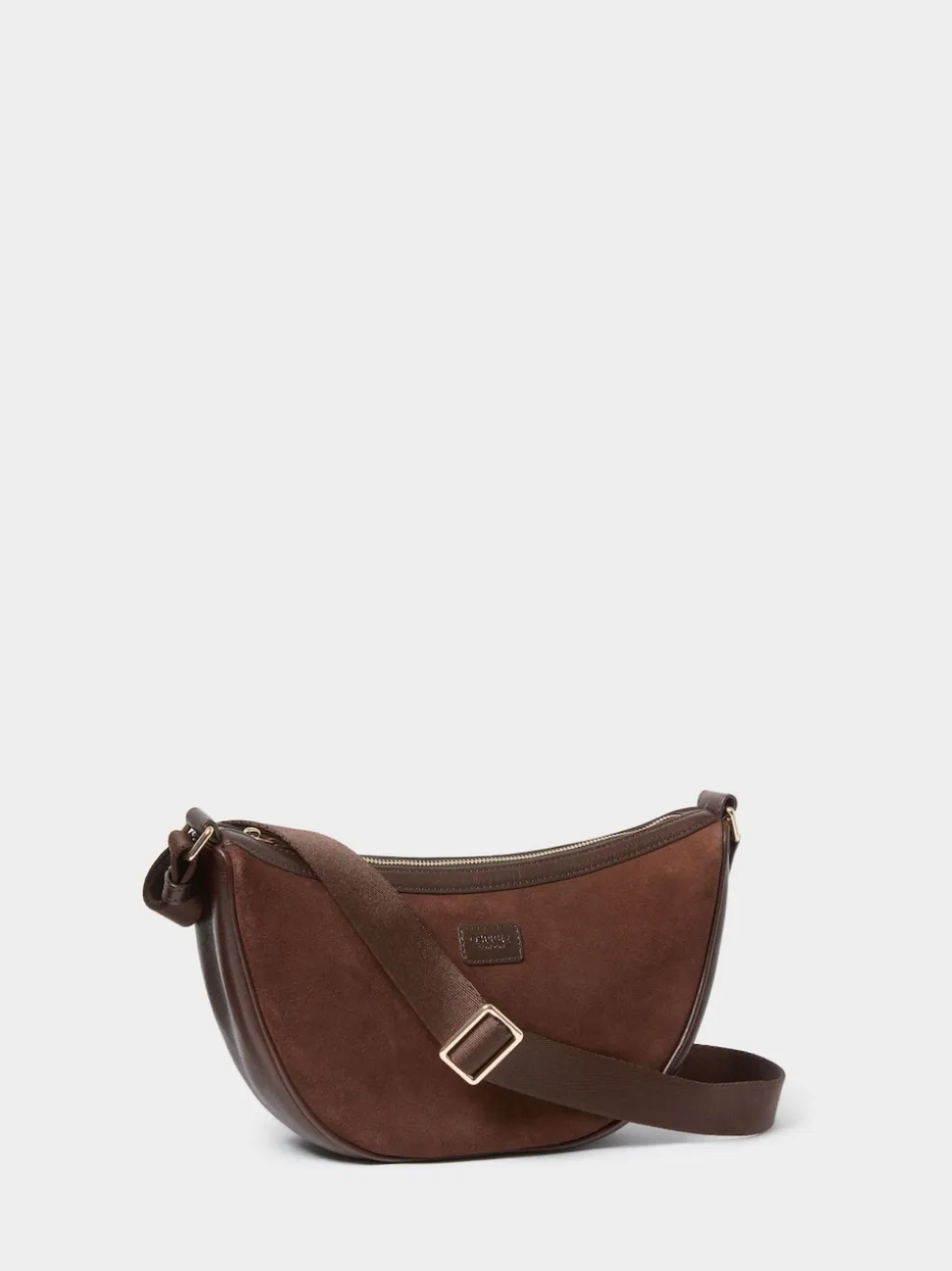 Osprey London Brown The Mocha Suede Sling Bag