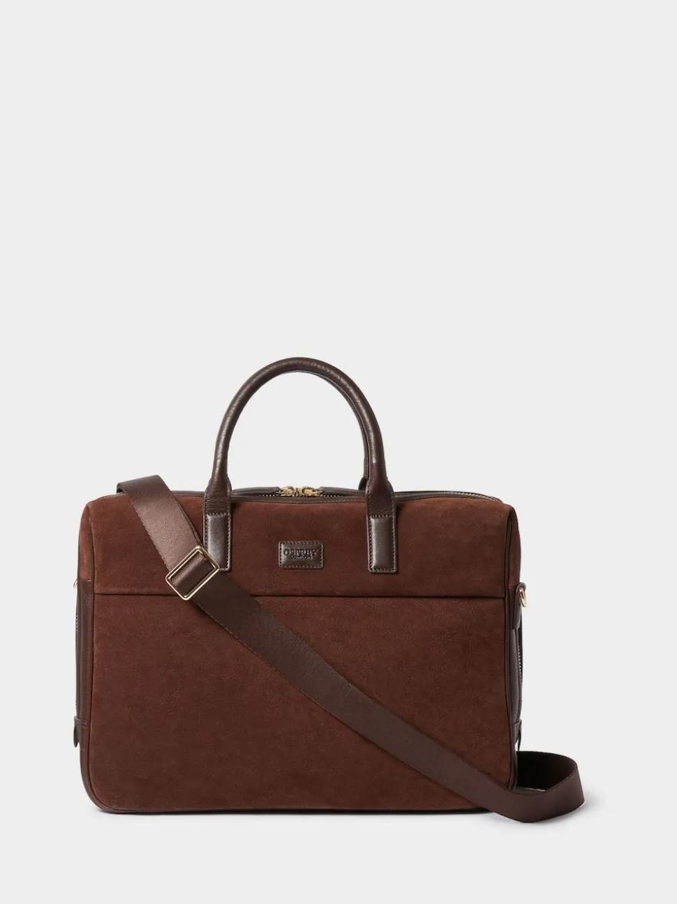 Osprey London Brown The Mocha Suede Laptop Bag