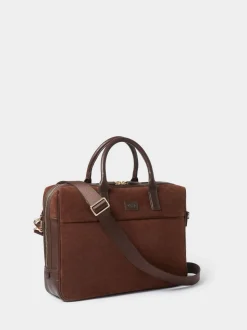 Osprey London Brown The Mocha Suede Laptop Bag