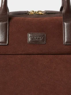 Osprey London Brown The Mocha Suede Laptop Bag