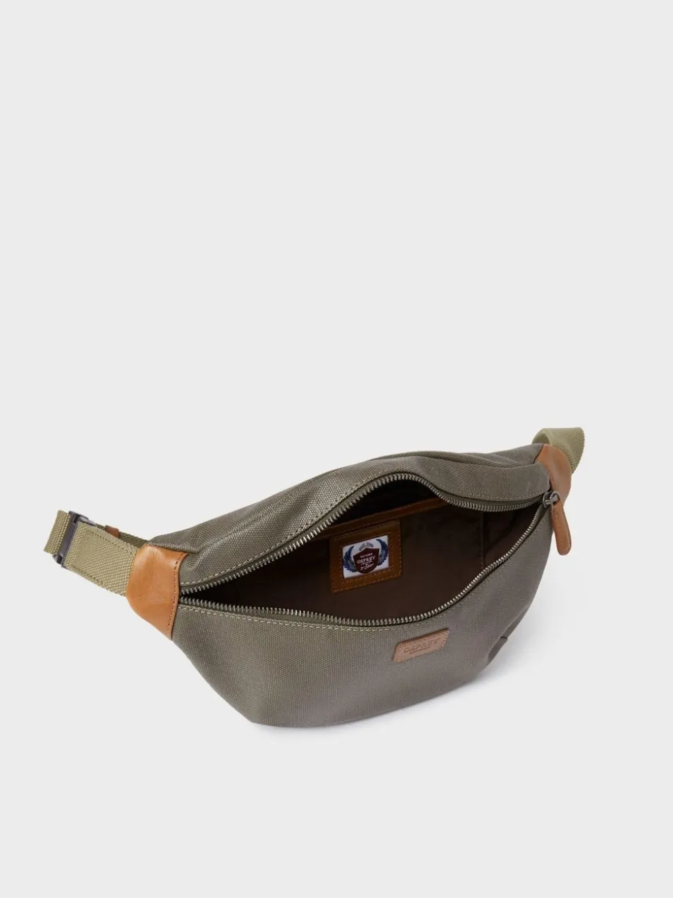 Osprey London Green Grantham Waxed Canvas & Leather Bumbag