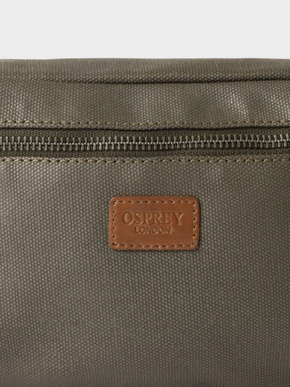 Osprey London Green Grantham Waxed Canvas & Leather Bumbag