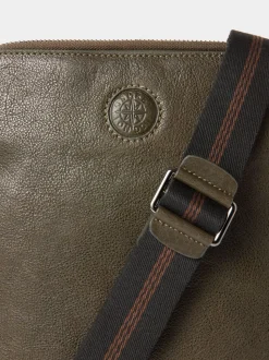 Osprey London Green Small The Compass Leather Messenger Bag