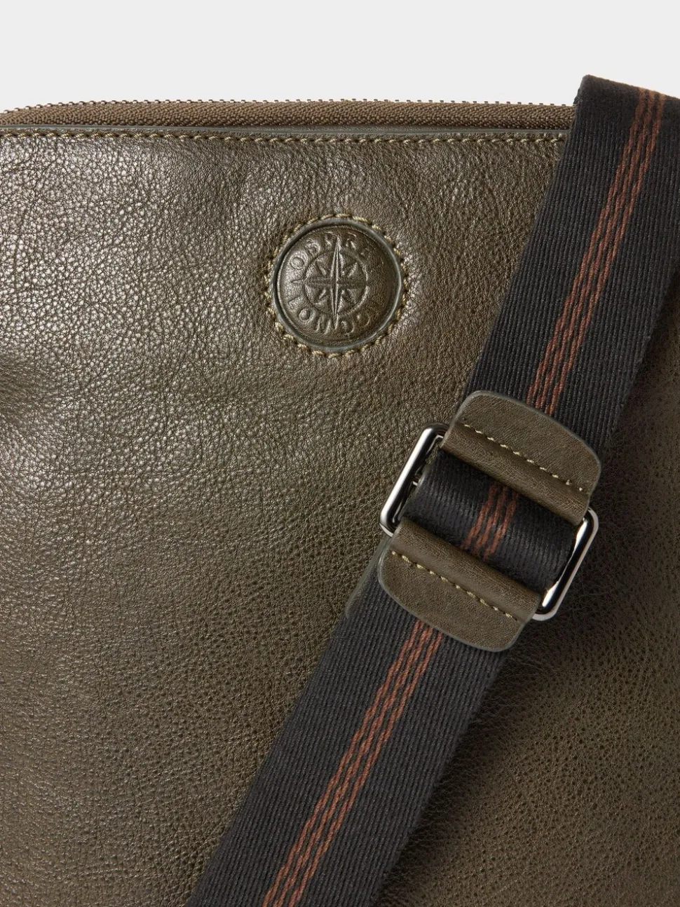 Osprey London Green Small The Compass Leather Messenger Bag