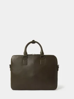 Osprey London Green The Compass Leather Laptop Bag