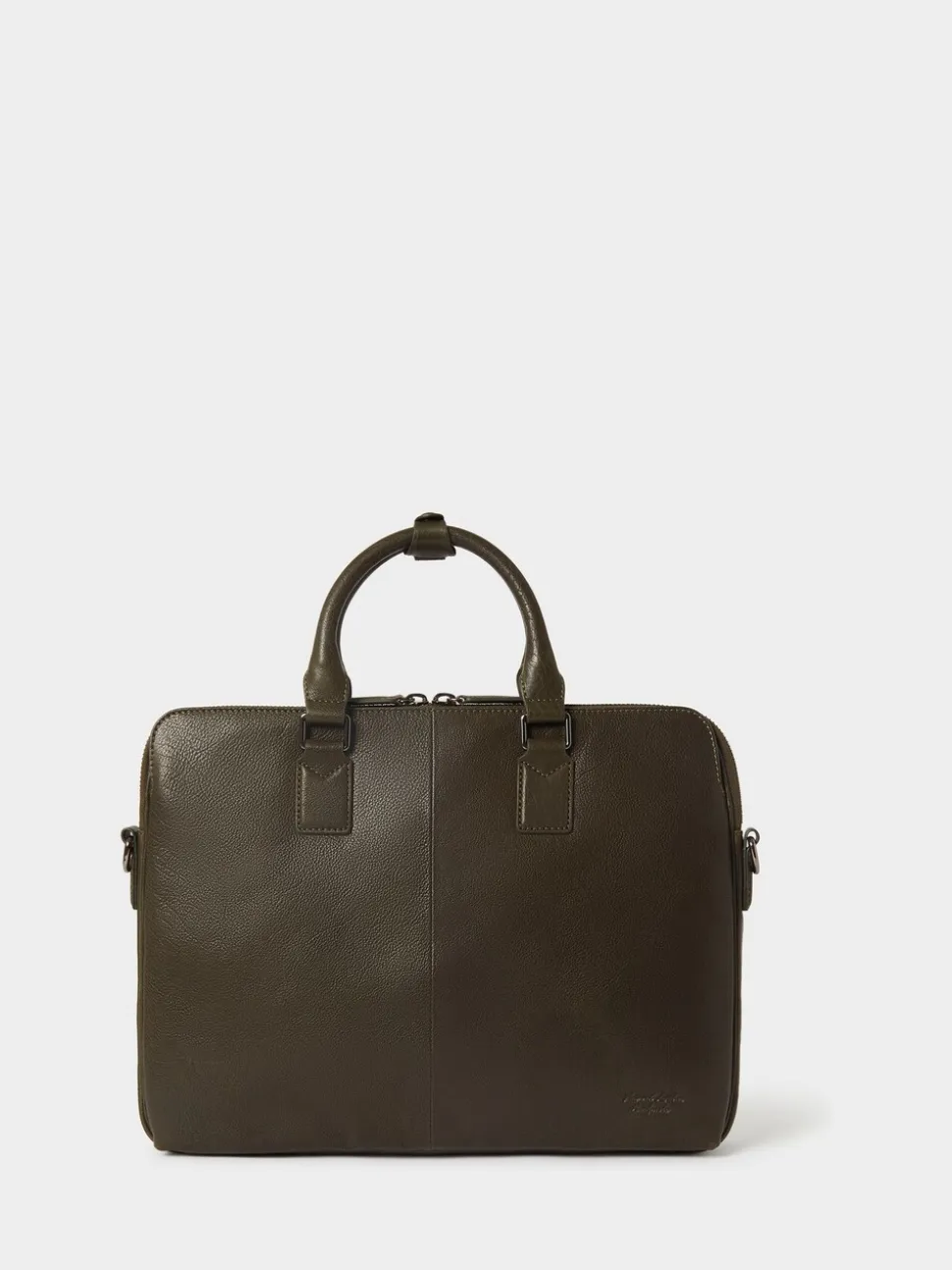 Osprey London Green The Compass Leather Laptop Bag