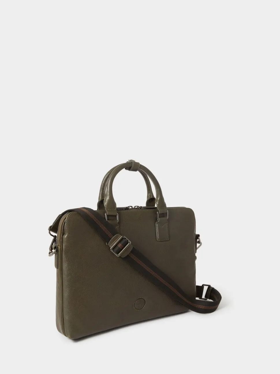 Osprey London Green The Compass Leather Laptop Bag