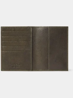 Osprey London Green The Compass Leather Passport Holder
