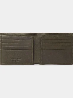 Osprey London Green The Compass Leather Card Wallet