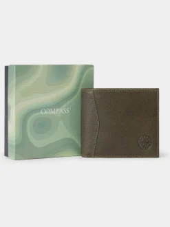 Osprey London Green The Compass Leather Coin Wallet