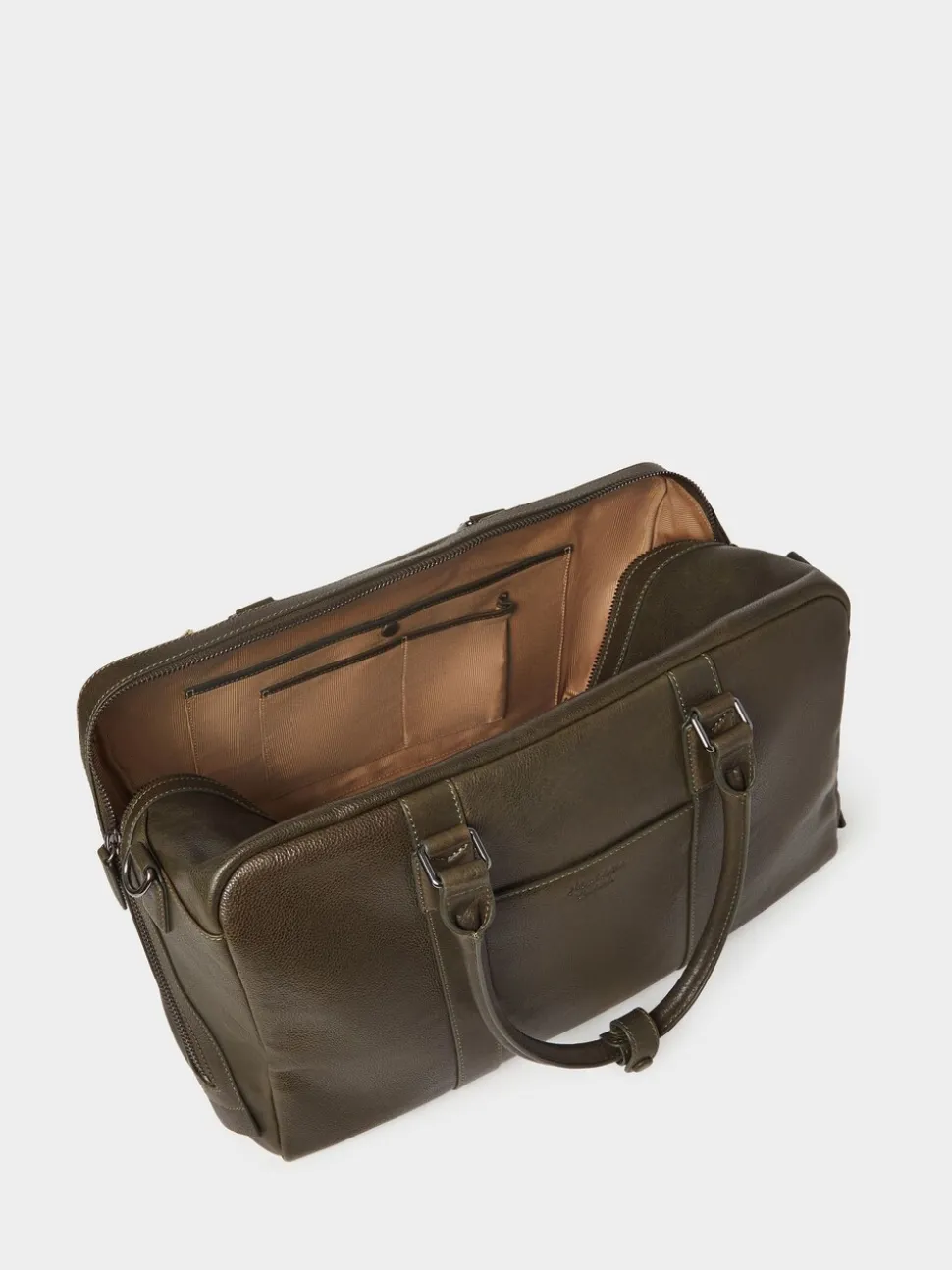 Osprey London Green The Compass Leather Weekender Bag