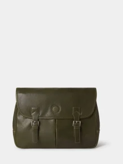 Osprey London Green The Compass Leather Saddle Bag