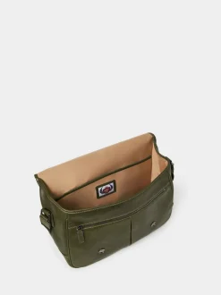 Osprey London Green The Compass Leather Saddle Bag