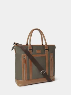Osprey London Green The Frontline Large Waxed Canvas & Leather Workbag