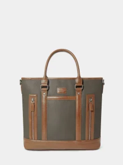 Osprey London Green The Frontline Large Waxed Canvas & Leather Workbag