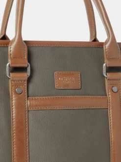 Osprey London Green The Frontline Large Waxed Canvas & Leather Workbag