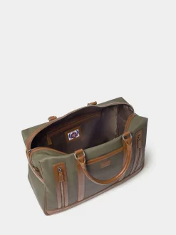 Osprey London Green The Frontline Waxed Canvas & Leather Weekender Bag