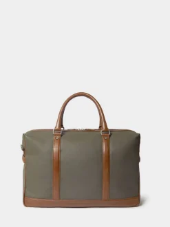 Osprey London Green The Frontline Waxed Canvas & Leather Weekender Bag