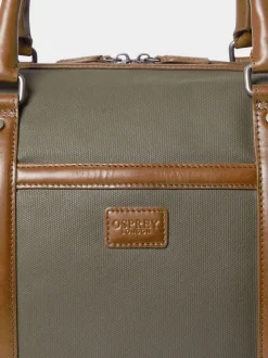 Osprey London Green The Frontline Waxed Canvas & Leather Weekender Bag