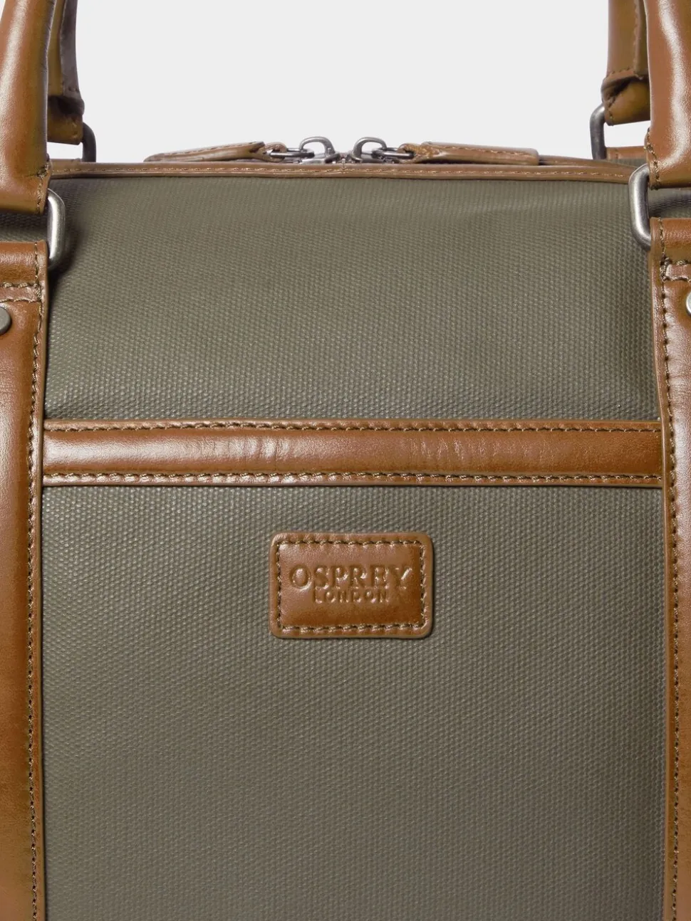 Osprey London Green The Frontline Waxed Canvas & Leather Weekender Bag