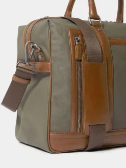 Osprey London Green The Frontline Waxed Canvas & Leather Weekender Bag
