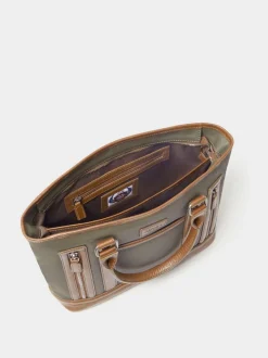 Osprey London Green The Frontline Small Waxed Canvas & Leather Workbag
