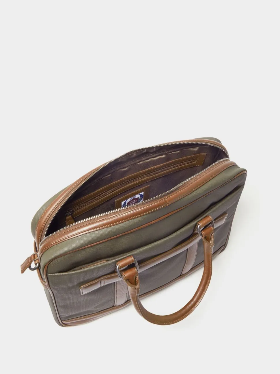 Osprey London Green The Frontline Waxed Canvas & Leather Laptop Bag