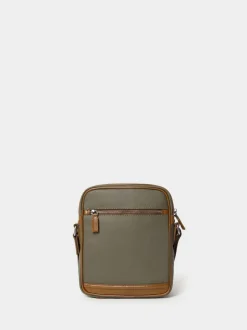 Osprey London Green The Frontline Waxed Canvas & Leather Messenger Bag