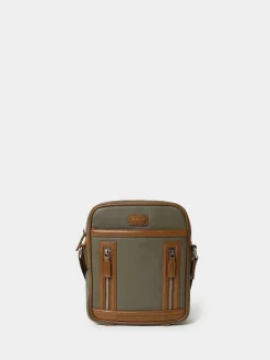 Osprey London Green The Frontline Waxed Canvas & Leather Messenger Bag