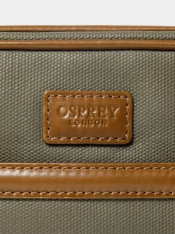 Osprey London Green The Frontline Waxed Canvas & Leather Messenger Bag