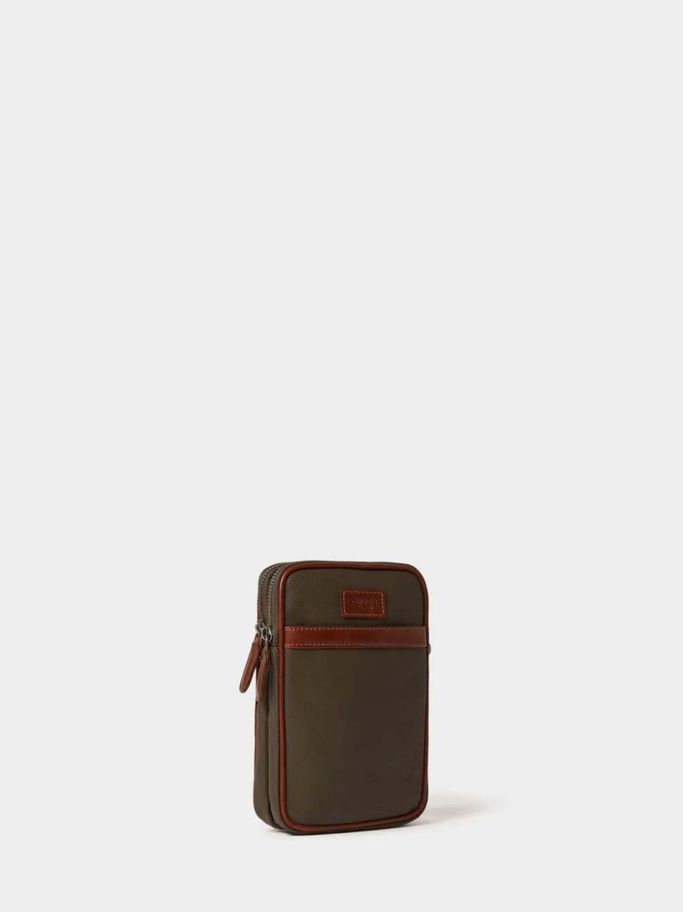 Osprey London Green The Grantham Waxed Canvas & Leather Phone Bag