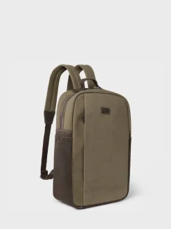 Osprey London Green The Hunter Canvas & Leather Backpack
